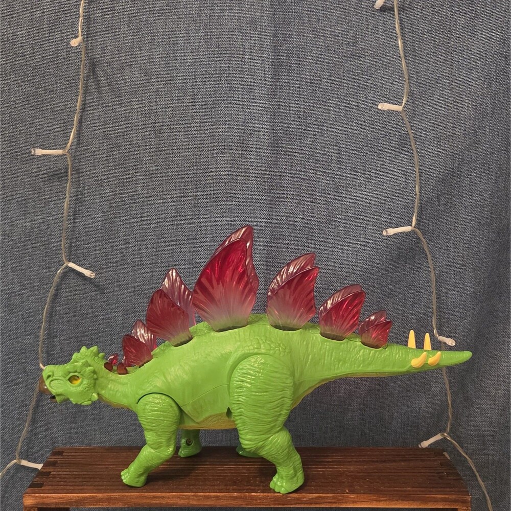 Zuri Inc Stegosaurus Walking Dinosaur Light Up Spikes 12.5